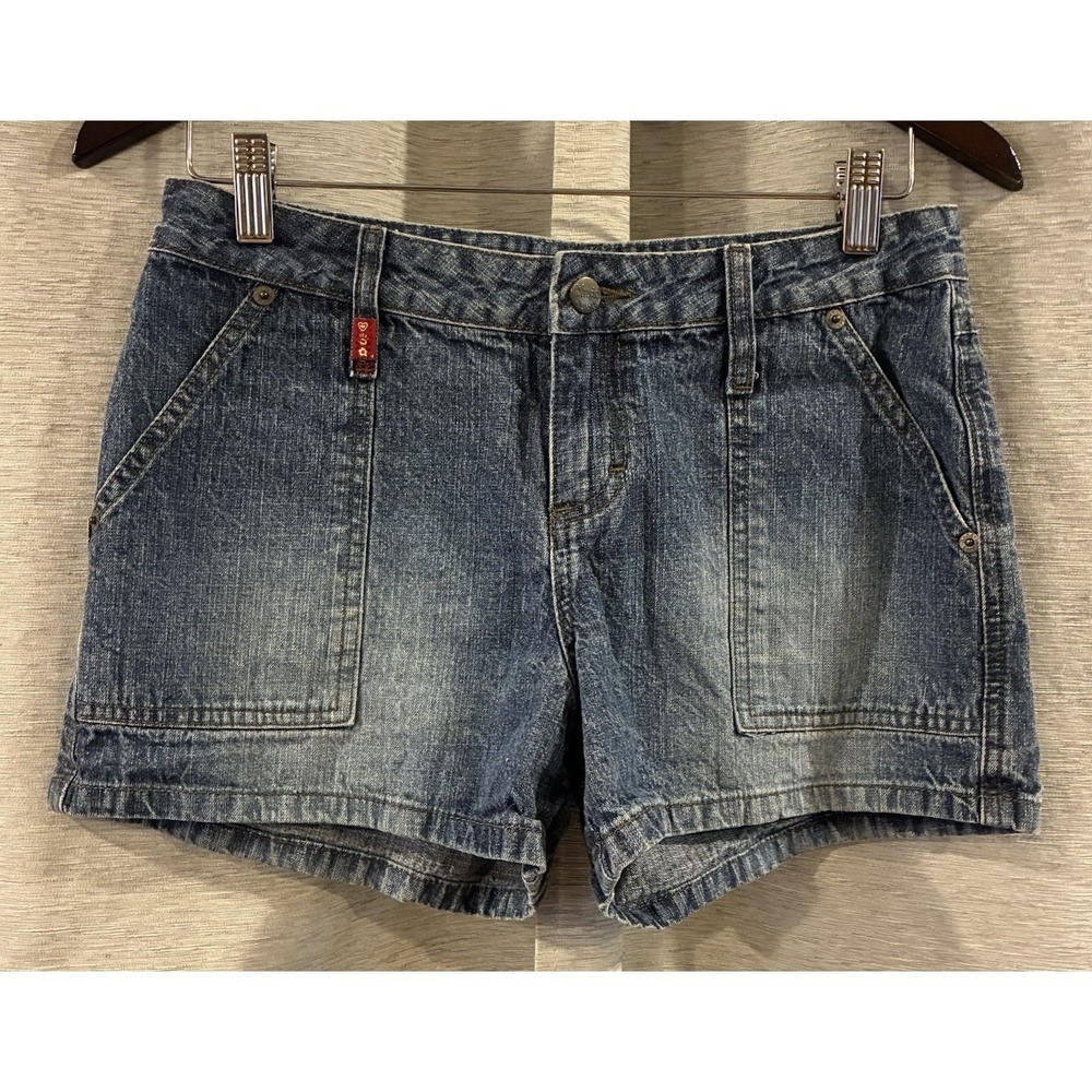 Vtg MUDD Women's Jean Shorts Denim‎ Grunge Punk Y2K Jrs Size 7